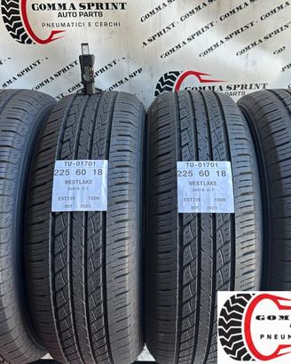 4 PNEUMATICI 225/60 R18 WESTLAKE ESTIVE 80%