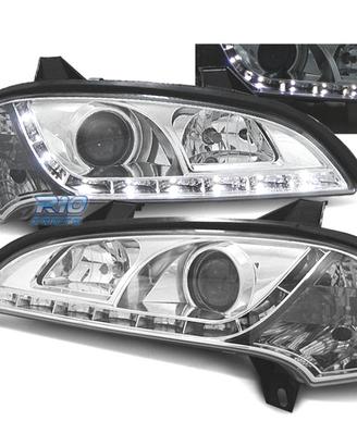 FARI PER OPEL TIGRA 95-03 LUCE DIURNA A LED FONDO 
