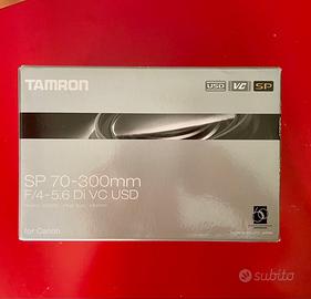Obiettivo Tamron 70-300 F/4- 5.6 Di VC USD Canon