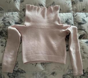 Maglioncino rosa off shoulder Subdued - taglia S