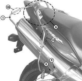 Telaietti borse laterali Givi T214 per Honda Horne