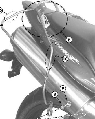 Telaietti borse laterali Givi T214 per Honda Horne