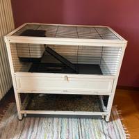 Gabbia per conigli Ferplast in legno