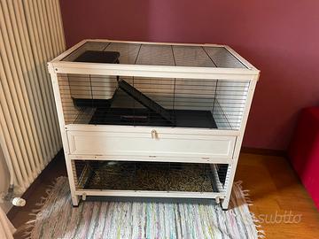 Gabbia per conigli Ferplast in legno
