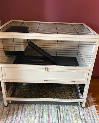 Gabbia per conigli Ferplast in legno