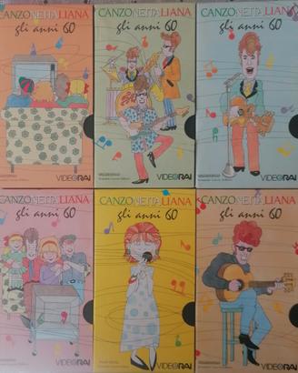 N° 6 VHS canzoni anni '60