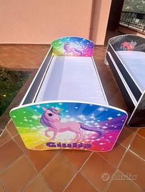 Letto bimba unicorni