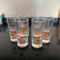 Bicchieri oran soda vintage