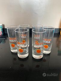 Bicchieri oran soda vintage