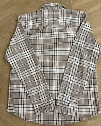 Camicia ONLY E SONS uomo a quadri beige e marrone