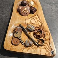 Svuotatasche e Porta Cioccolatini  Legno di Ulivo