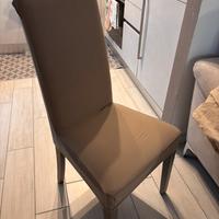 Set di 4 sedie per soggiorno con coprisedia