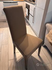 Set di 4 sedie per soggiorno con coprisedia