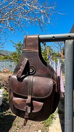 Bisacca in Cuoio per Cavallo