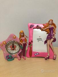 Portafoto  + sveglia bratz