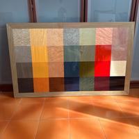 Quadro in legno colorato