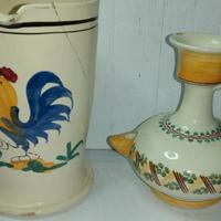 2 vecchie maioliche di grottaglie epoca anni 60