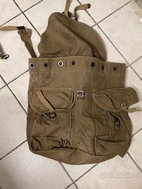 zaino a spalla esercito militare anni '80