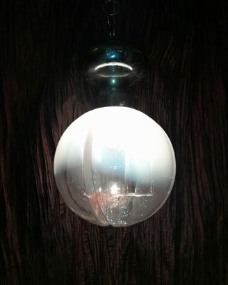 lampada a sospensione anni 70 italiana, diffusore