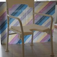 Sedia da doccia pieghevole, acciaio