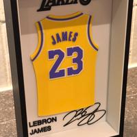 Stampa 3D maglia Lebron James cin autografo
