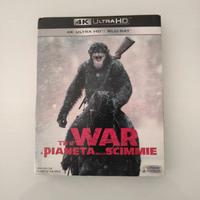 Il pianeta delle scimmie The WAR 4K Blu ray
