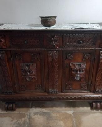 credenza in noce