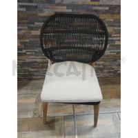 SEDIE COPPIA DA ESTERNO DESIGN LEGNO CORDA