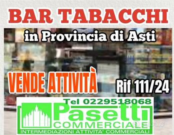 BAR TABACCHI in provincia di Asti