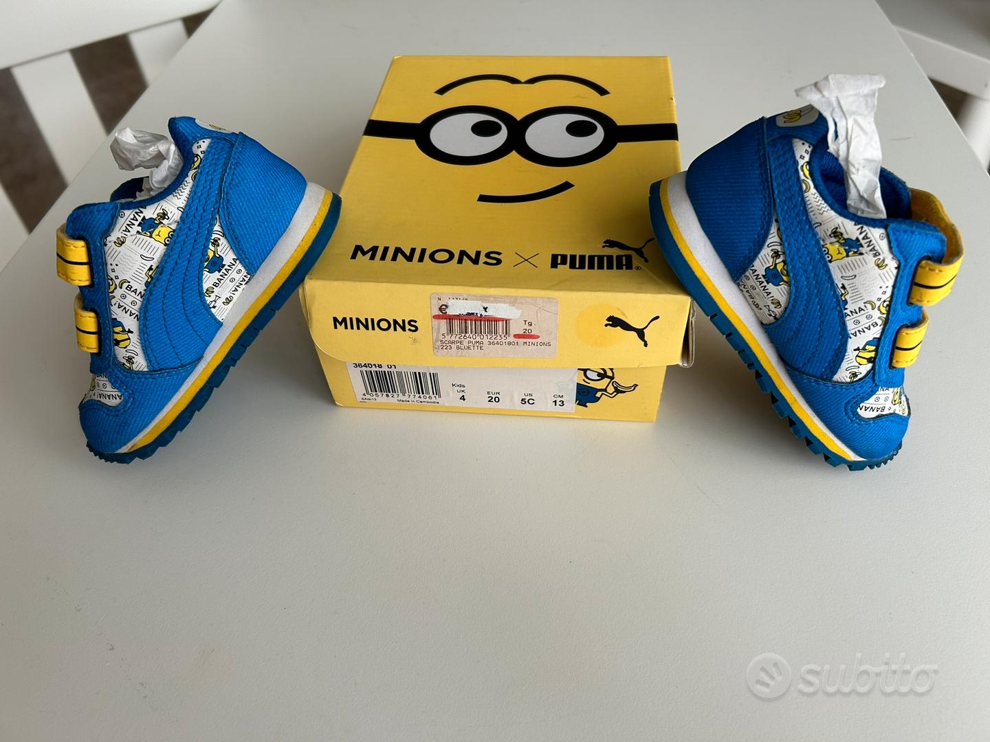 Puma minions scarpe bimbo taglia 20 Tutto per i bambini In vendita a Roma