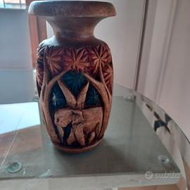 vaso in legno