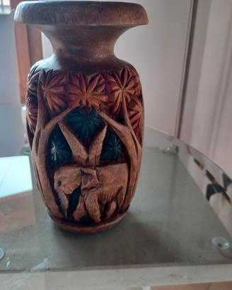 vaso in legno