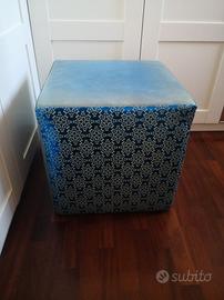 Pouf (puf) in vera pelle