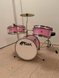 Batteria per ragazzi 3 pezzi ,- colore rosa