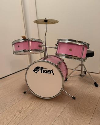 Batteria per ragazzi 3 pezzi ,- colore rosa