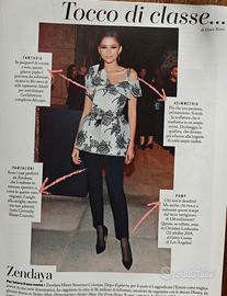 ZENDAYA rivista IO DONNA due pagine foto