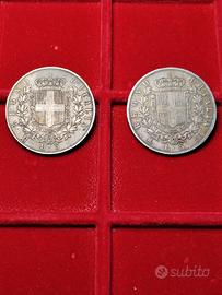 2 Monete d'argento 
