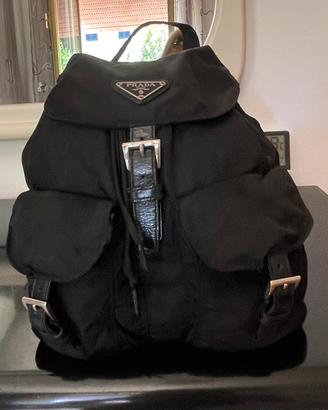 Zaino Prada Vela nero vintage con card originale