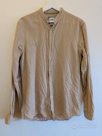 Camicia Zara uomo beige