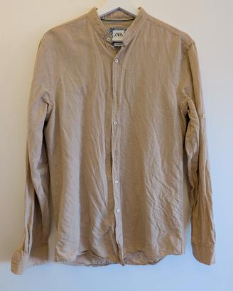 Camicia Zara uomo beige
