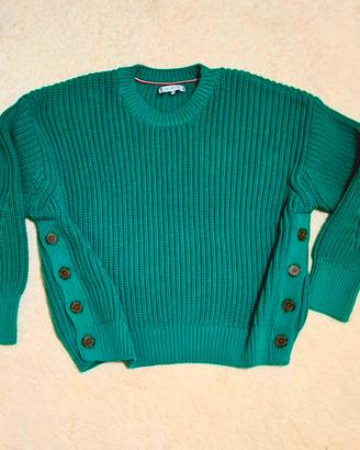 Maglione Tommy Hilfiger Donna tg.L Nuovo Verde