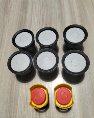 Set pulsanti elettrici con emergenza 