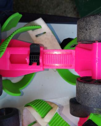 Pattini a rotelle vintage fluo