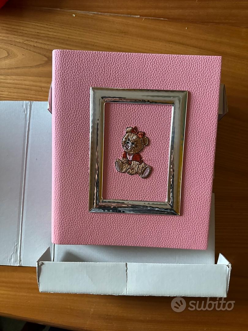 Album neonata rosa cornice in argento - Tutto per i bambini In vendita a  Roma