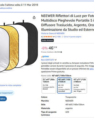 NEEWER Riflettori di Luce per Fotografia