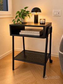 2 Comodini IKEA neri con rotelle - 41x35x65 cm