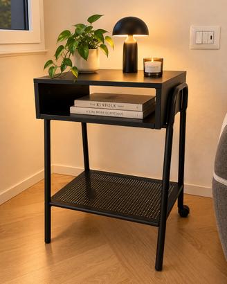 2 Comodini IKEA neri con rotelle - 41x35x65 cm