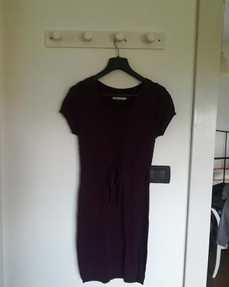 Vestito in maglina bordeaux Marca Only