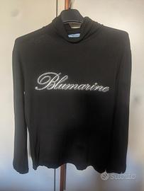 Maglia "Blumarine" nera da donna con strass