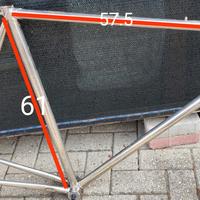 Telaio Bici Corsa  Acciaio Cromato Tg 61